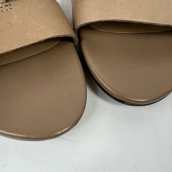 Naturalizer Felicity Nude Tan Leather Tie Up Sandals 8.5W Gladiator - Picture 4 of 11